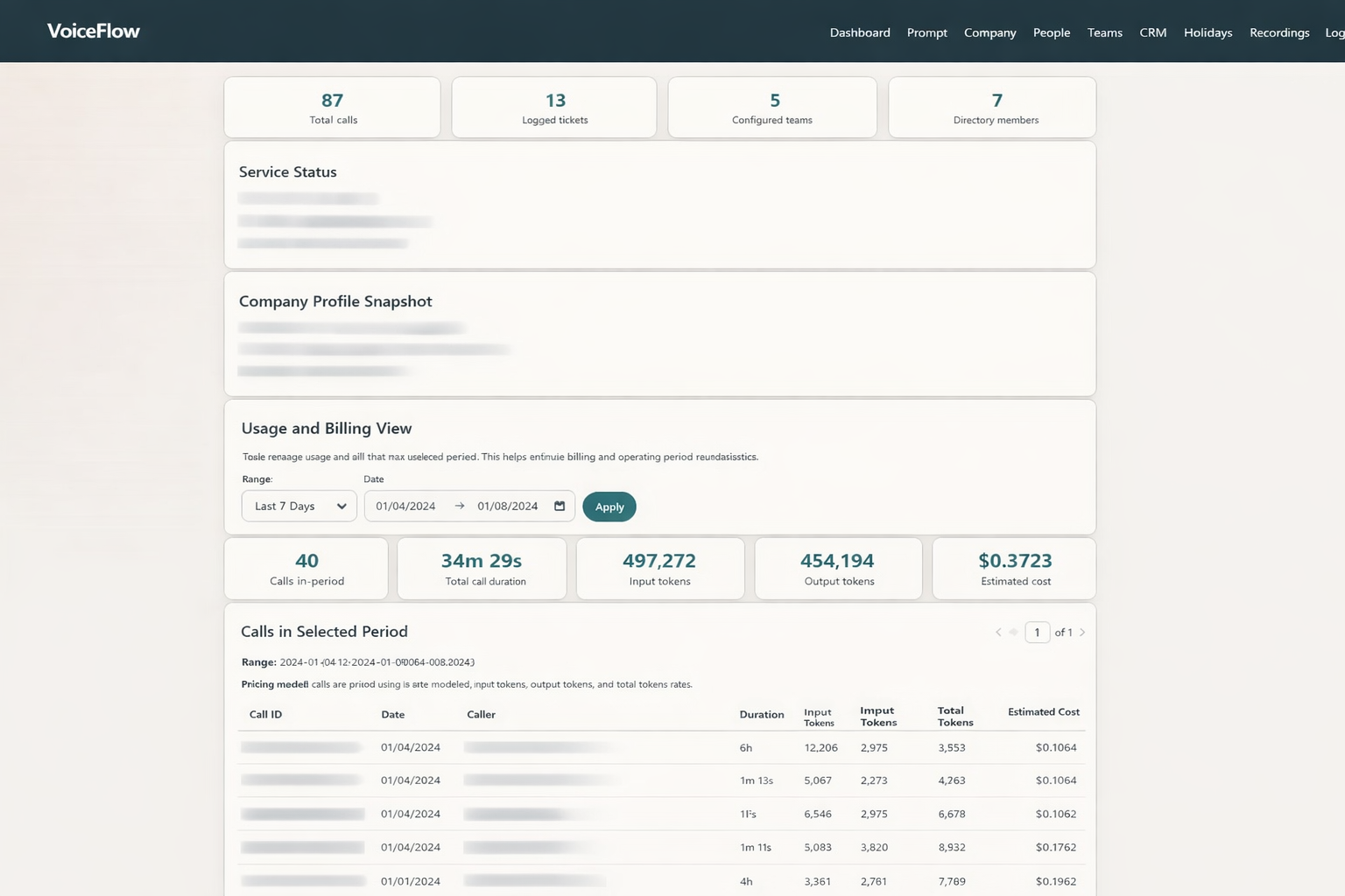 VoiceFlow product screenshot